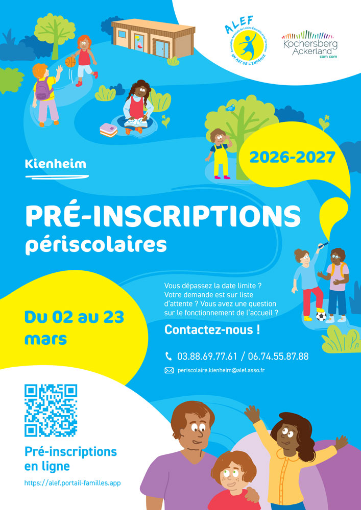 Inscription au périscolaire de Durningen-Kienheim